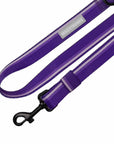 NeoCool Sport Adjustable leash in purple with reflective tag on a white background