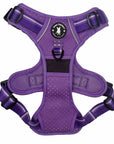 NeoCool™ Sport Dog Harness with Handle in purple with medium and light purple accents on a white background