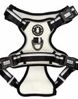 NeoCool™ Sport Dog Harness With Handle in white with black and gray accents with 'Wag Trendz' branding on a white background