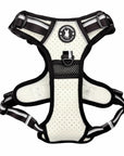 NeoCool™ Sport Dog Harness With Handle in white with black design on a white background