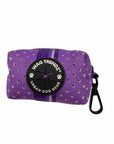 NeoCool™ Sport Poop Bag Holder in Purple with 'Wag Trendz' Black logo dispenser on a white background
