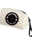 NeoCool™ Sport Poop Bag Holder in White with black 'Wag Trendz' logo dispenser on a white background