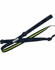 Dog Harness and Leash Set - black and gray camo adjustable dog leash with hi vis accents - against solid white background - Wag Trendz
