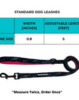Dog Leash and Harness Set - Standard Dog Leash Size Chart - Wag Trendz