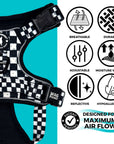 Cooling Dog Harness With Handle | NeoCool™ Grid & Grit
