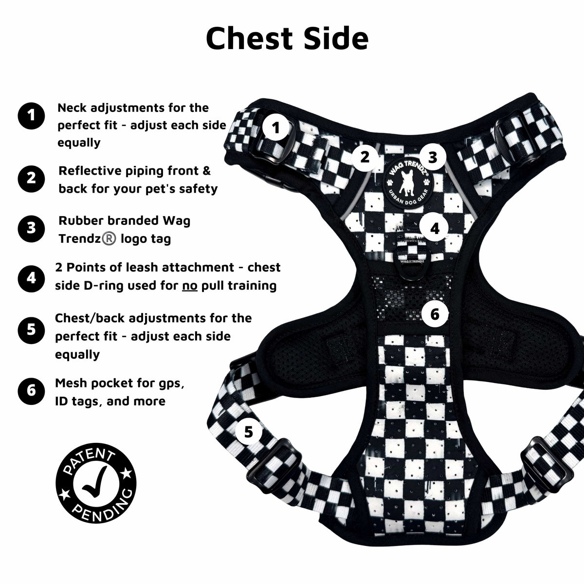 Cooling Dog Harness With Handle | NeoCool™ Grid &amp; Grit