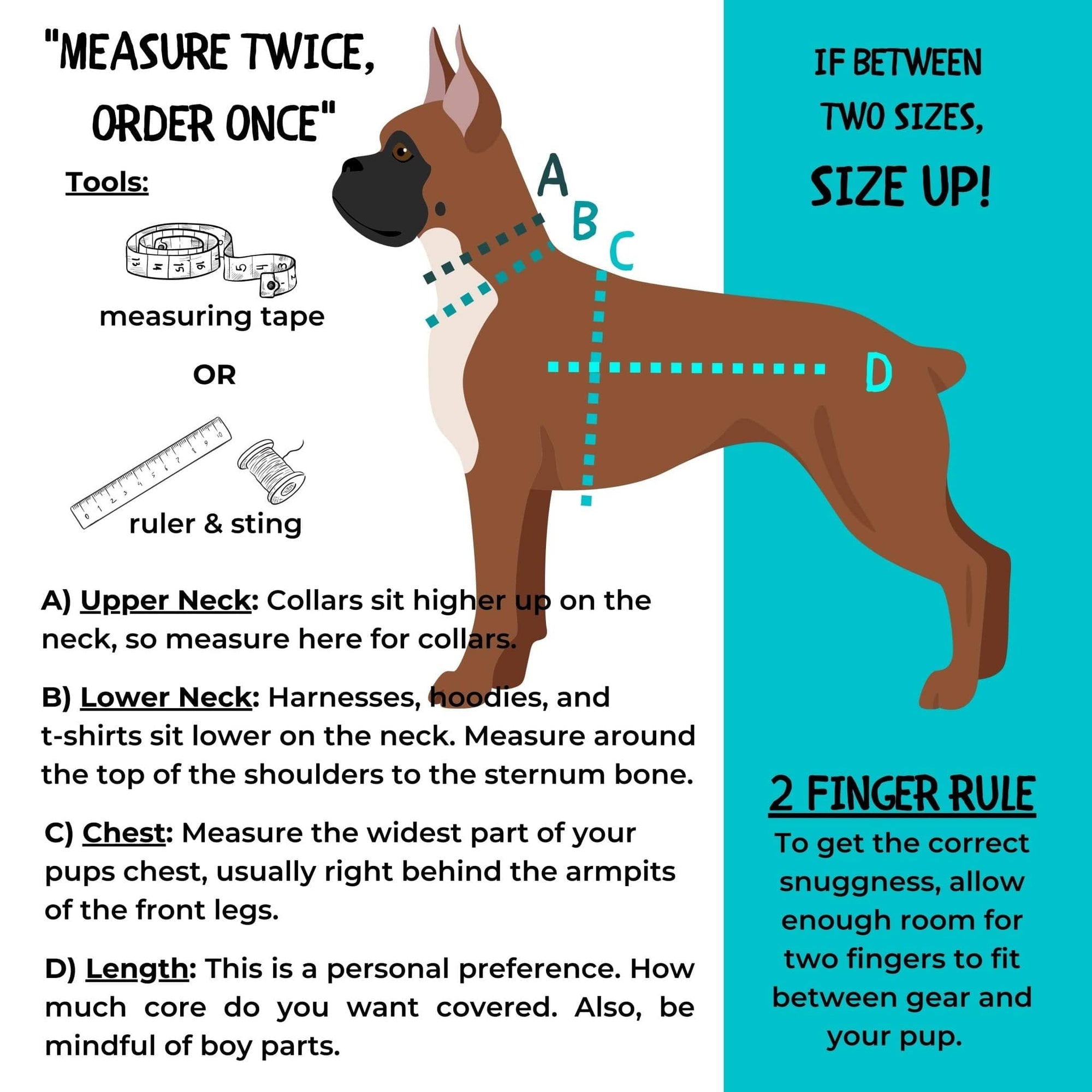 Cooling Dog Harness in NeoCool Sport - How To Measure