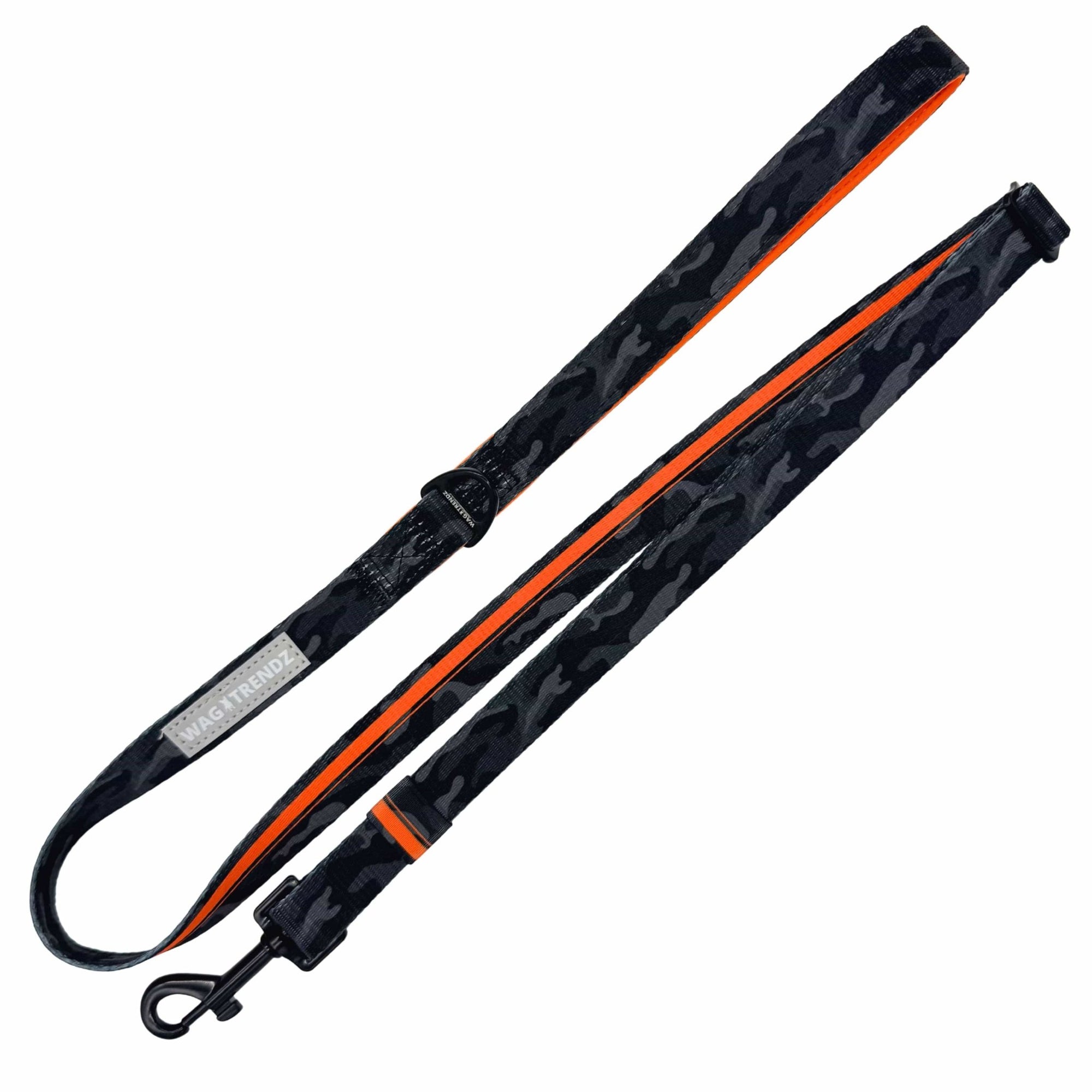 Adjustable Dog Leash | Camo Chic (SHēk) Orange