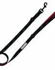 Adjustable Dog Leash - Black and Gray Camo with Hot Pink accents  - against solid white background - Wag Trendz