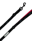 Adjustable Dog Leash - Black and Gray Camo with Hot Pink accents - close up - against solid white background - Wag Trendz