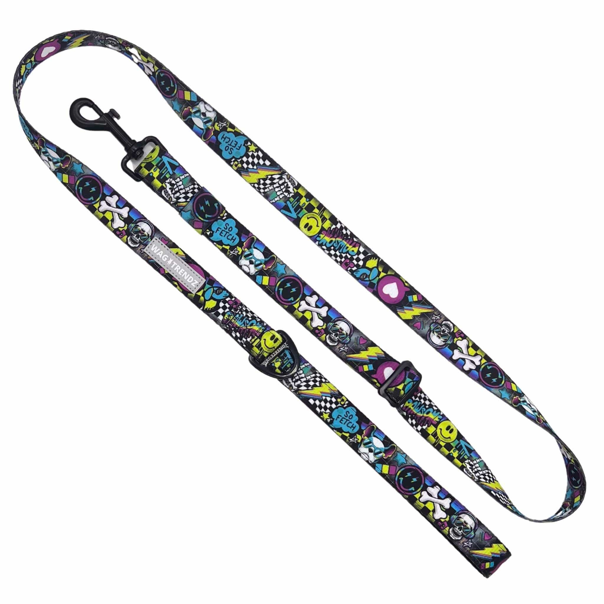 Adjustable Dog Leash - Skull Society | Wag Trendz®