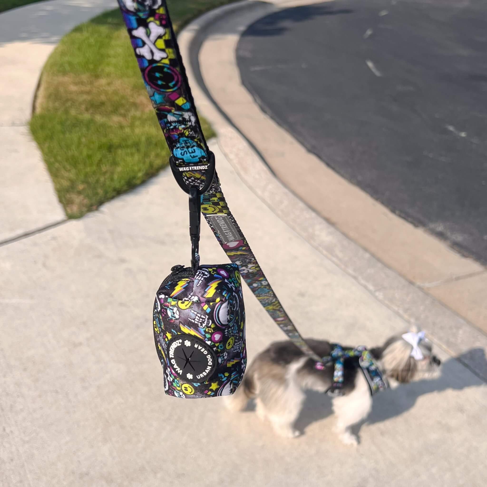 Dog Poop Bag Holder - Skull Society | Wag Trendz®