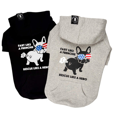 Fart Like A Frenchie Dog Hoodie - 100% profits to Freedom Frenchie Rescue