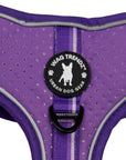 NeoCool Sport Dog Harness in Purple with Wag Trendz rubber logo on a white background