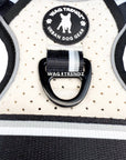 NeoCool™ Sport Dog Harness With Handle in white with black and gray accents with 'Wag Trendz' branding on a white background