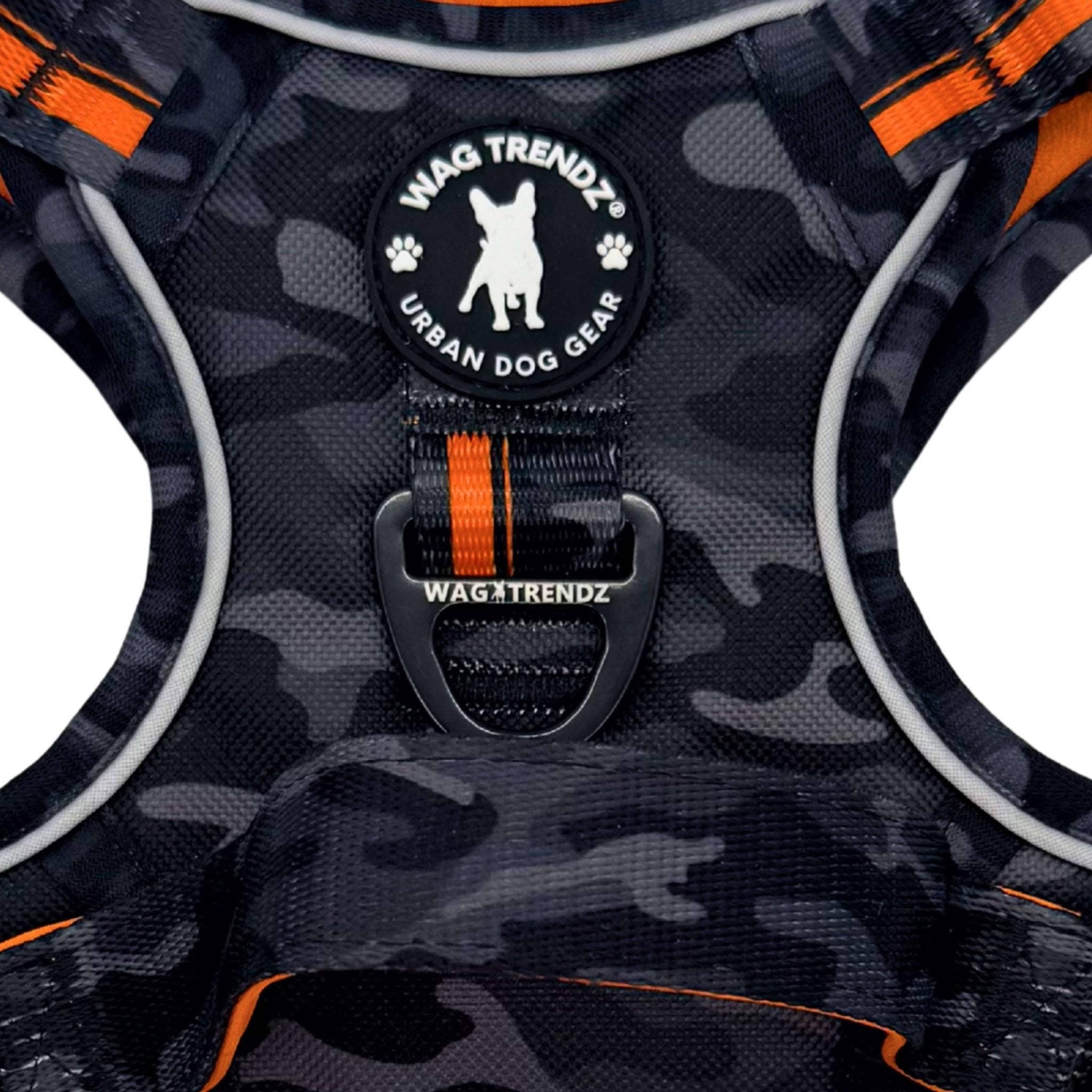 No Pull Dog Harness | Handle For Control | Camo Orange
