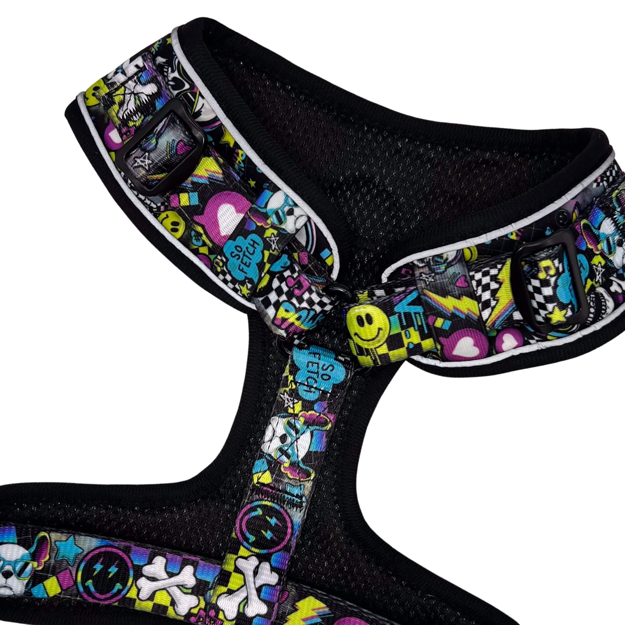 xigua Skull Dog Harness, No Pull Pet Vest Harness Reflective Breathable Small ＆ Medium Dog Harness with Nylon Handle Sugar Skulls No Pull Dog Harness \u2013 Beast \u0026 Buckle