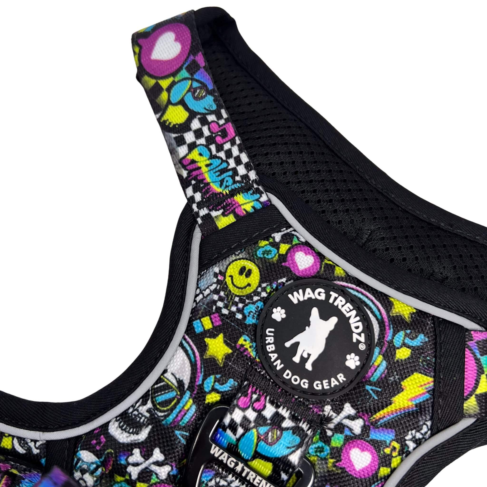 xigua Skull Dog Harness, No Pull Pet Vest Harness Reflective Breathable Small ＆ Medium Dog Harness with Nylon Handle Sugar Skulls No Pull Dog Harness \u2013 Beast \u0026 Buckle