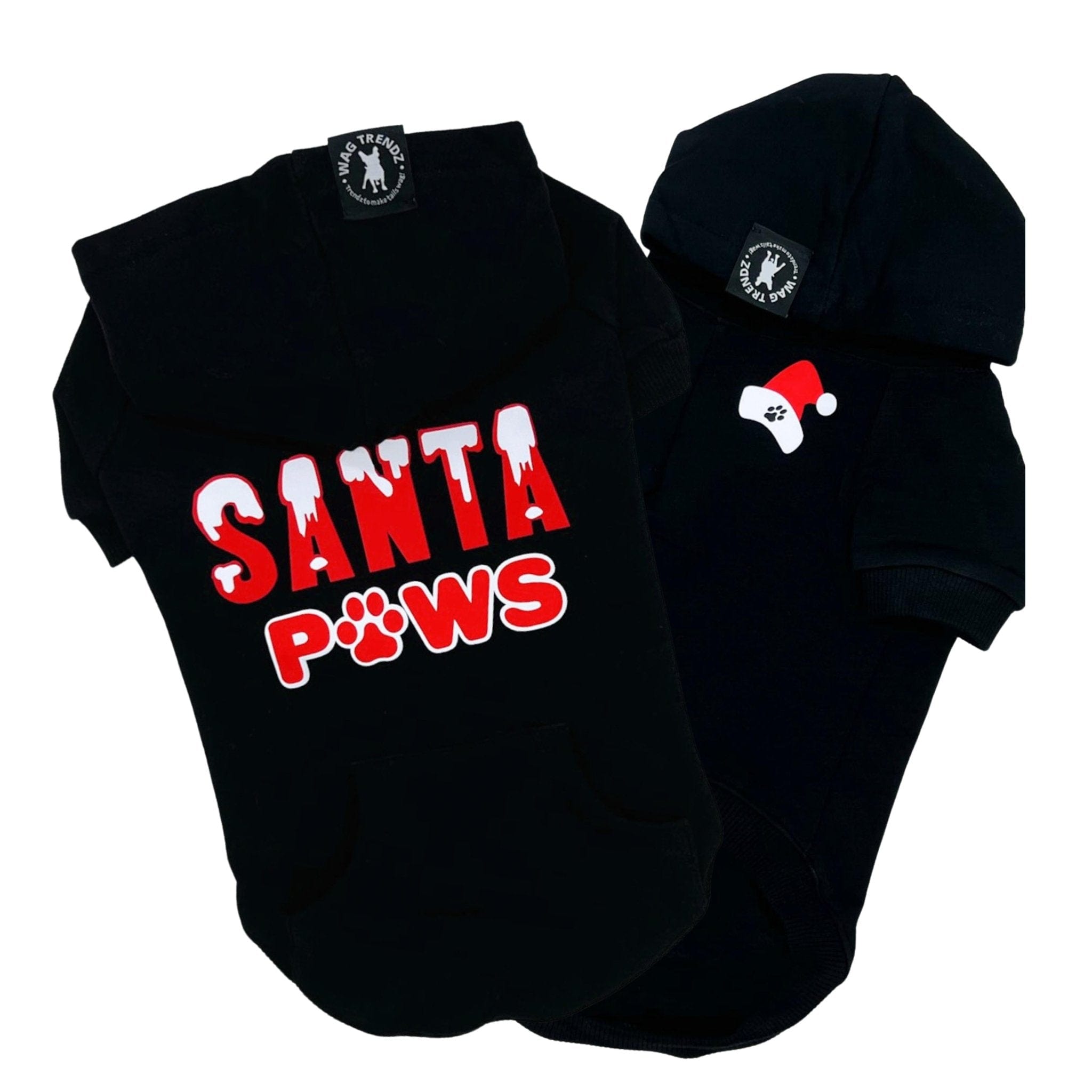 Hooded Sweatshirt For Dogs - Santa Paws | Wag Trendz®