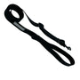 Adjustable Dog Leash - Black - size large against solid white background - Wag Trendz