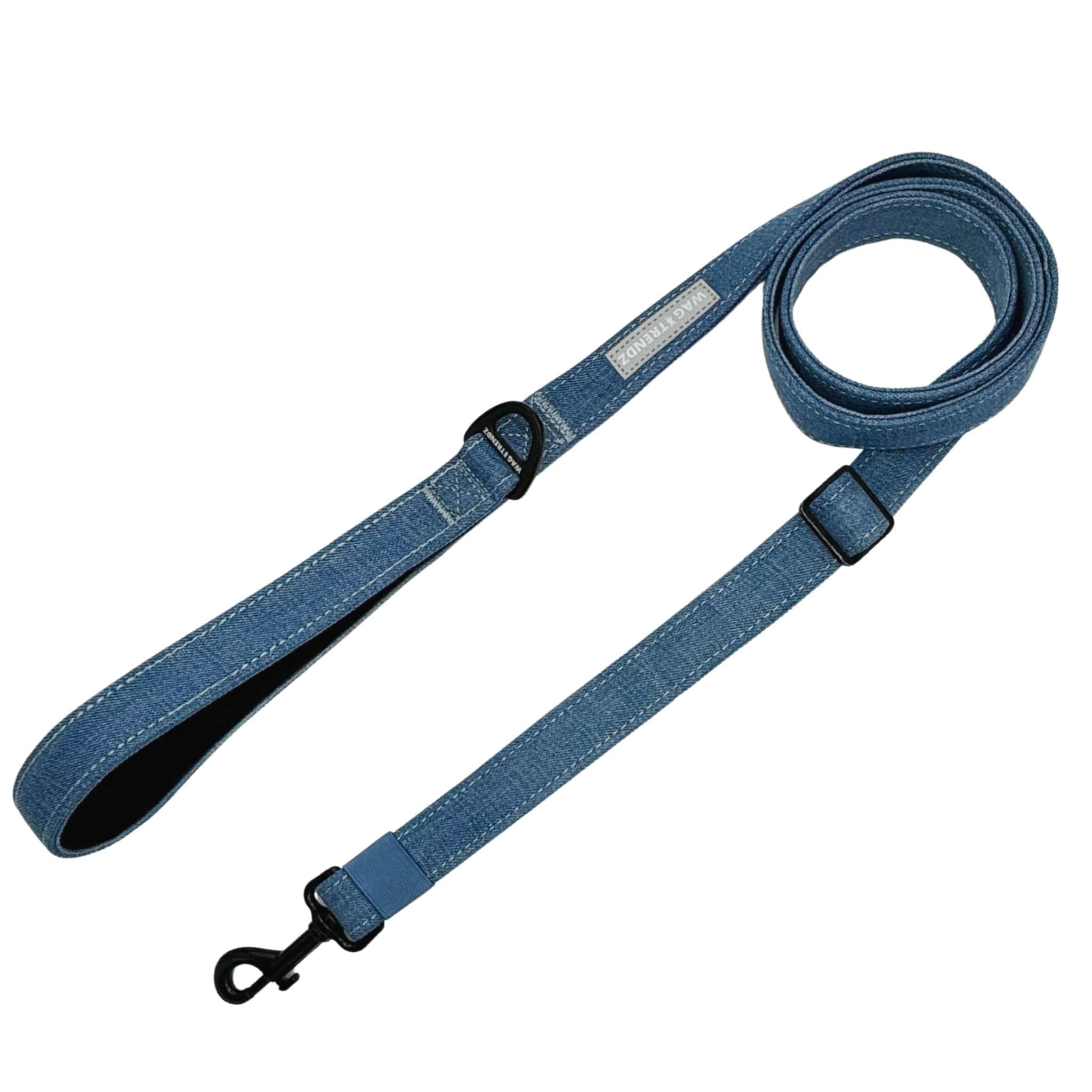 Dog Harness and Leash - Downtown Denim | Wag Trendz®