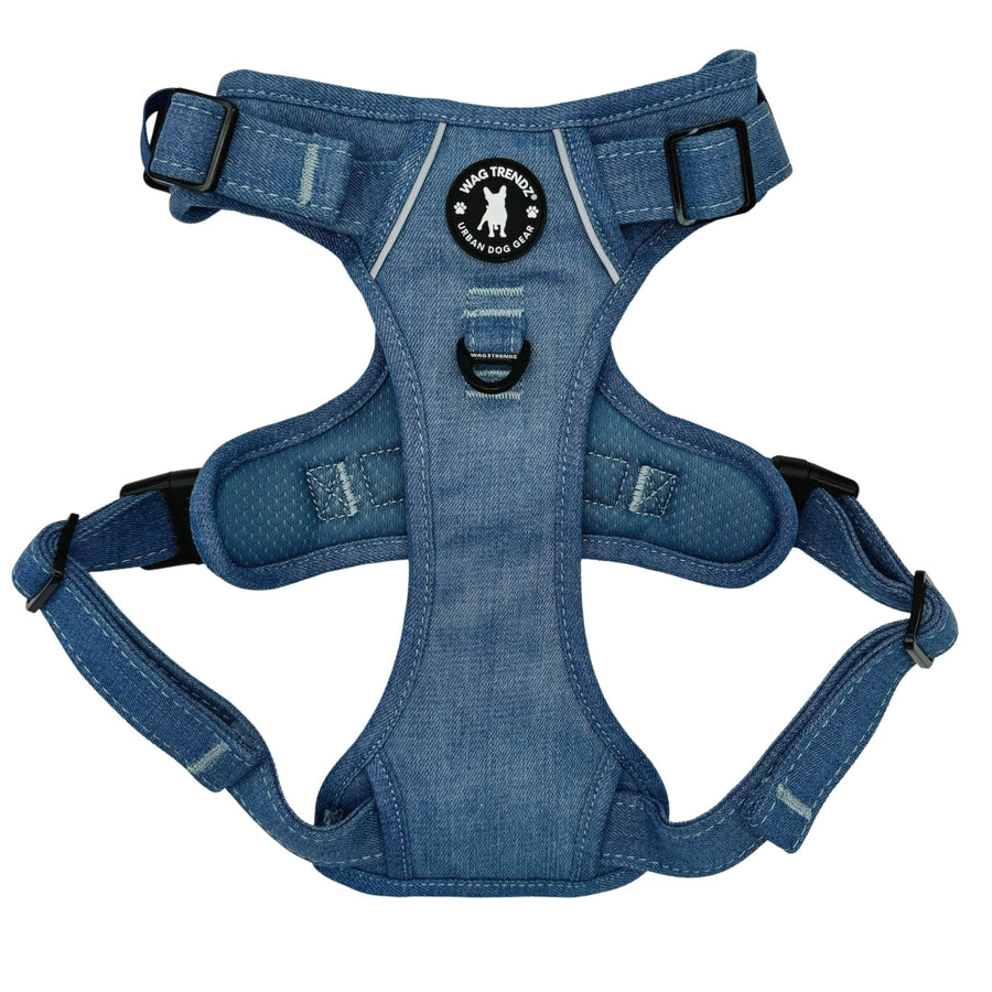 Dog Harness No Pull with Handle - Downtown Denim